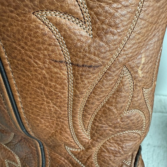 Masterson Mens Western Pull On Work Cowboy Boots Size 10D Leather Rugged - Picture 6 of 13